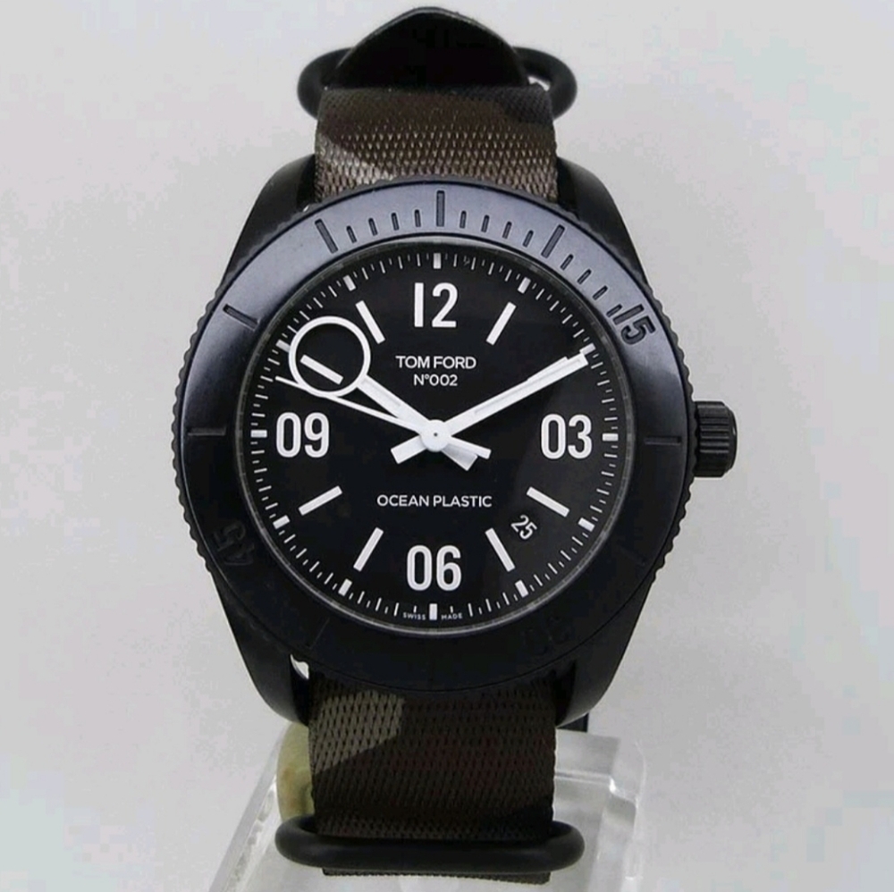 Tom Ford Black and Camo Men's Watch